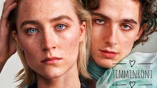 Timothee chalamet and Saoirse Ronan cute moments timotheechalamet saoirseronan [upl. by Nadual]