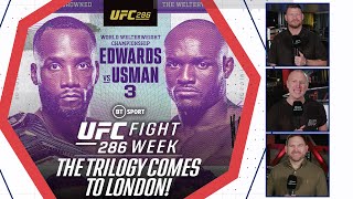 Edwards v Usman 3 UFC286 Preview Show 🔥 Fight Week With Michael Bisping  Trilogy Heads To London [upl. by Htebazil503]