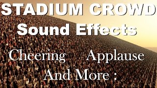 Stadium Crowd Sound Effects  One Hour  HQ [upl. by Suellen]