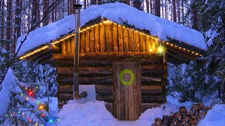 OffGrid Christmas at the Cabin Surviving Winter in a Log Cabin [upl. by Anec]