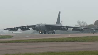 Yet another B52 arrives in Europe for a Bomber Task Force deployment [upl. by Dahc]