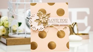 How to Create an Easy quotLove Youquot Card with Spellbinders Sapphire Machine [upl. by Eulalie262]