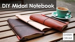 DIY Midori Style Travelers Notebook [upl. by Pike]