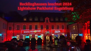 Recklinghausen leuchtet 2024  Lightshow Parkhotel Engelsburg [upl. by Aidnahs]