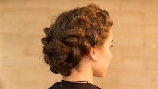 Double Dutch Braid Upstyle in Minutes [upl. by Cathyleen157]