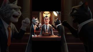 quotThe Tale of a Determined Cat Lawyer From Books to the Courtroomquot meowtv cat cartoon catbreed [upl. by Jennine]