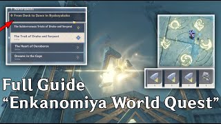 Full Guide From Dusk to Dawn in Byakuyakoku Enkanomiya World Quest  Genshin Impact 24 [upl. by Alyakam618]