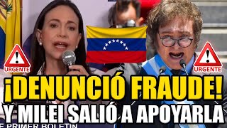 Corina Machado DENUNCIÓ el FRAUDE de Maduro en Venezuela y MILEI salió a APOYARLA  Break Point [upl. by Uok]