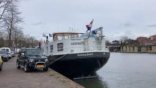 Vaartocht Tweede Paasdag aankomst woonschip Robbedoes via Merwedekanaal in Vreeswijk Nieuwegein [upl. by Lempres]