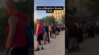 Berghain Berlin Waiting Queue ⛓🇩🇪 berghain berlin sunday club techno 🎥 titoiliev [upl. by Amorette]