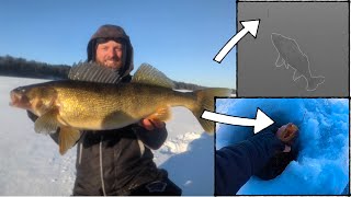 First Ice Walleye Fishing Locations [upl. by Eneloj415]