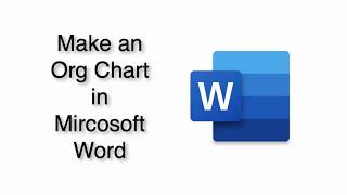 How to Build an Org Chart in Word [upl. by Prudi408]