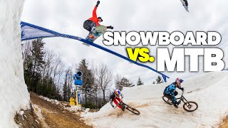 MTB Downhill vs Snowboard  Last Chair First Run [upl. by Marne42]