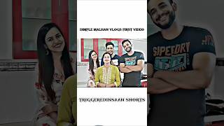 Dimple malhan first vlogs nischaymalhan fukrainsaan dimplemalhanvlogs wonderhub shorts short [upl. by Esorlatsyrc]