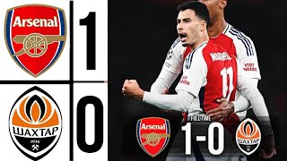 Arsenal vs Shakhtar Donetsk 10 Martenelli Goal  Extended Highlights champions league 202425 [upl. by Thurmann]