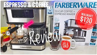 Walmart Farberware Dual Brew Espresso amp Coffee Maker Review [upl. by Ellehsem]