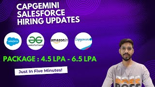 Amazon  Capgemini  GFG Hiring Updates  OFF Campus Drives For 2025  2024  2023 Batch Fresher Job [upl. by Laius]