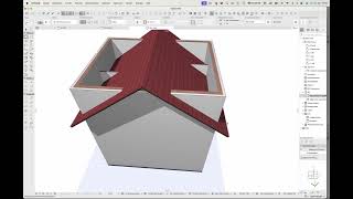 Archicad27 Dach Dachstuhl Rinne [upl. by Oidale]