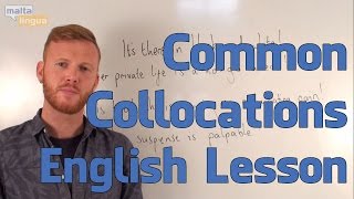 Common Collocations  English Vocabulary Explanation Advanced [upl. by Lindsley]