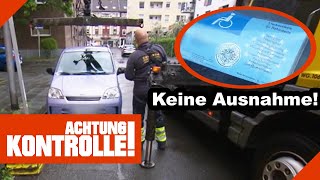 Falschparker abgeschleppt KEINE Ausnahme mit Behindertenausweis 22 Kabel Eins Achtung Kontrolle [upl. by Gerty]