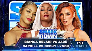 WWE2K24 SMACKDOWN BIANCA BELAIR VS JADE CARGILL VS BECKY LYNCH [upl. by Ailesor561]