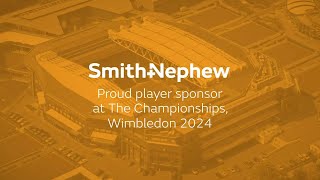 SmithNephew is proud to support select players competing at Wimbledon 2024 [upl. by Selwyn]