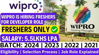 Wipro Recruitment 2024  OFF Campus Drive For 2024  2023 Batch Hiring  careers drive [upl. by Fletcher]