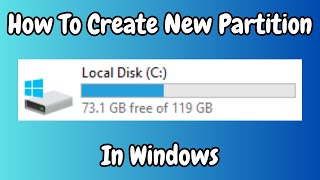 How to Create a New Partition on Windows 10 amp 11  Easy StepbyStep Guide [upl. by Silohcin558]
