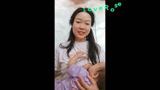 Beautiful mother breastfeeding at home Breastfeeding baby [upl. by Bury325]