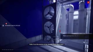 Mirrors Edge Catalyst Get Down to Elevator Shaft Bottom Prisoner X Mission [upl. by Alden]