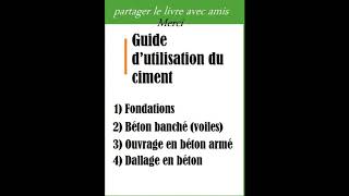 Guide d’utilisation du ciment [upl. by Alket166]