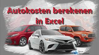 Autokosten berekenen in Excel ✅ [upl. by Sida]