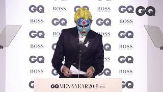 Charles Jeffrey wins Breakthrough Designer of the Year  GQ Awards 2018  British GQ [upl. by Bernardine257]