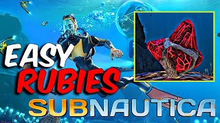 FastSubnautica EASY RUBIES Location in 2024 [upl. by Mosi627]