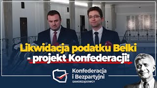 Likwidacja podatku Belki  projekt Konfederacji [upl. by Labotsirc]