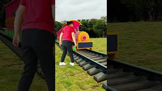 Special effects Animated train that stops when you wave 2 [upl. by Annekcm496]