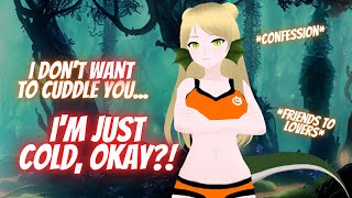 Forced to Cuddle with a Tsundere Lizard Girl ASMR Roleplay 🦎Friends to Lovers Confession F4M⛺ [upl. by Rudy958]