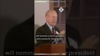 President Ford predicts 1st woman president potus politics 80s funny politicsnews news humor [upl. by Troc]