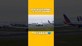 💛Ryanair Pilot Salary💙 ryanair pilot pilots salary salaries aviation plane planes shorts [upl. by Roana205]