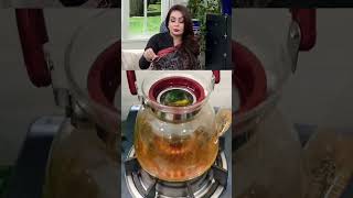 😮Sadia Imam ki secret green tea ☕ ki recipehow to make tea shorts​ youtubeshorts​ viralvideo​ [upl. by Noe]