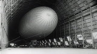 HD Historic Archival Stock Footage WWII  Dirigibles As Aerial Submarine Hunters ASW 1942 [upl. by Burd]