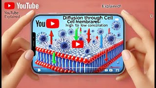 Diffusion through Cell Membrane [upl. by Ailemac]