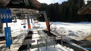 What are CONVEYOR BELT ski lifts like RADAZ ski lift  Megeve Feb 2024 [upl. by Helms94]