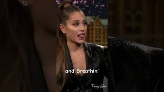 Ariana Grande vibing to Breathin in Jimmy Fallons interview TBT [upl. by Tavi857]