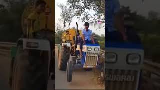 Swaraj 744 tractor stunt 😵 [upl. by Higgs]