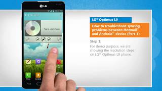 Troubleshoot syncing problems between Hotmail™ and Android™ device Part1 [upl. by Caylor]