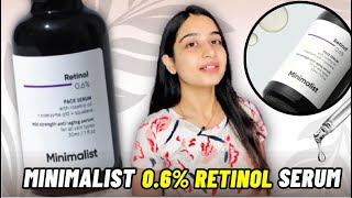 Minimalist 06 Retinol Face Serum Review  Best Retinol Serum For Antiaging [upl. by Brooks]