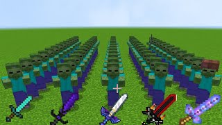 Which sword is faster  Minecraft compilation [upl. by Dewitt575]