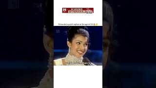 Miss world priyanka chopra smart reply at the pageantytshortsshortsfeedtrendingviralvideoshorts [upl. by Kcirdet]