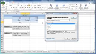 Excel 2010  Datum [upl. by Nahij544]